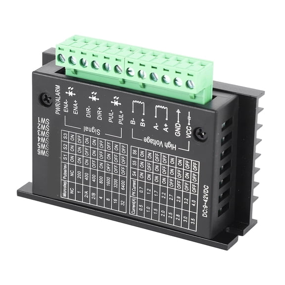 LAZIOEGR Stepper Motor Driver Controller Board Module Upgraded TB6600 for 42 57 86 Stepping Motor Drive (11 x 6 x 3 inches / 27.9 x 15.2 x 7.6 cm)
