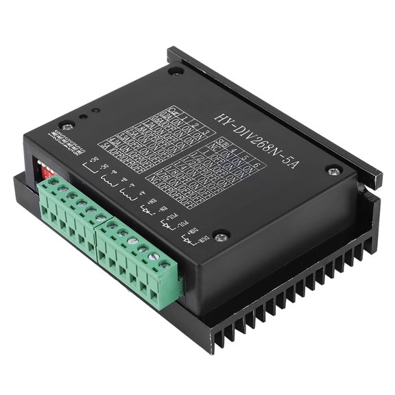 LAZIOEGR TB6600 Stepper Motor Driver CNC Controller Two Phase Hybrid Stepping Motor Drive Module for 3D Printer and CNC Router Machines, DC 12-48V Input 0.2-5A Output Current
