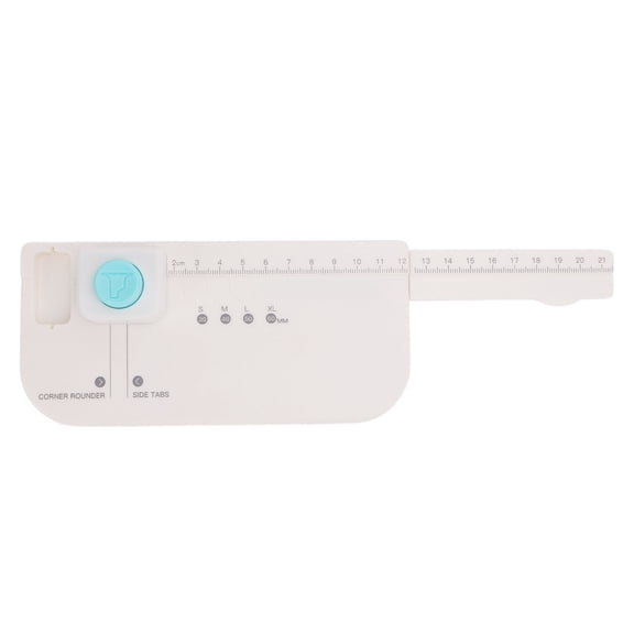 LAZIOEGR Tab Punch Board Separating Index Pages Bookmark Production Multifunctional Scrapbook Tag Making Machine, 30mm 40mm 50mm 60mm (1.18 1.57 1.97 2.36 inches), Mint Green and White, 1 Piece