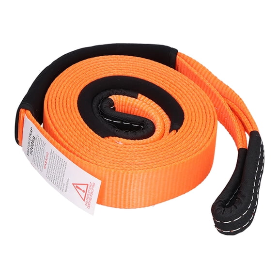 LAZIOEGR Tow Rope Off-Road Recovery Polyester Pulling Pull Strap 5 Metres (16.4 ft) 5 Ton (11000 lbs) for Car Vehicle, Orange