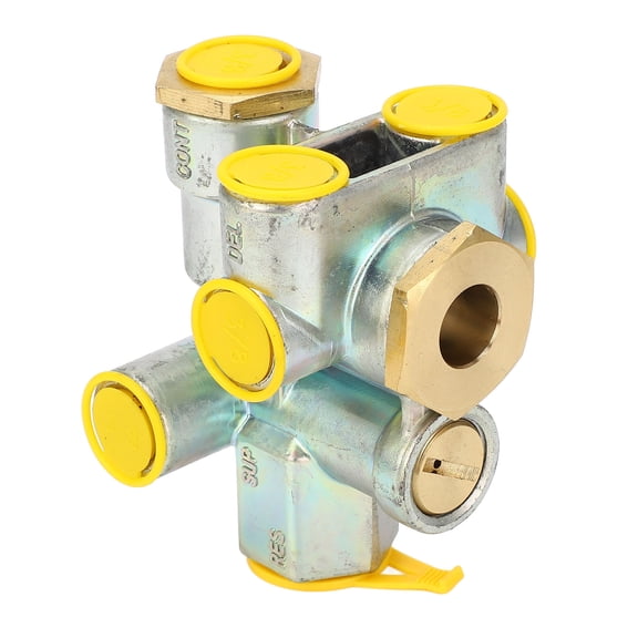 LAZIOEGR Trailer Spring Brake Control Valve 110500 Improved Braking Efficiency Replacement for Trailer 3/8 inches / 9.5 mm Ports Priority Valve
