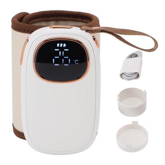 LAZIOEGR USB Portable Baby Bottle Warmer – 18W Fast Heating, Constant Temperature, Insulation Sleeve, Travel‑Ready