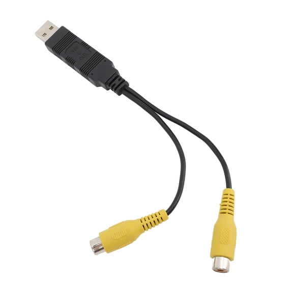 LAZIOEGR USB to CVBS Video Output Adapter HD Video RCA Interface Cable for Vehicle Navigation Screens