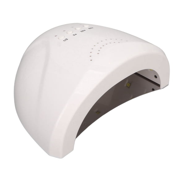 LAZIOEGR UV LED Nail Lamp 48W Touch Screen Smart Infrared Sensor UV Gel Nail Lamp with 30 LED Beads for Home 100-240V White EU Plug