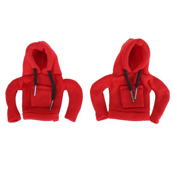 LAZIOEGR Velvet Car Gear Shift Knob Cover  Universal, Reusable, Decorative Protector for Handbrakes & Gear Levers  Red