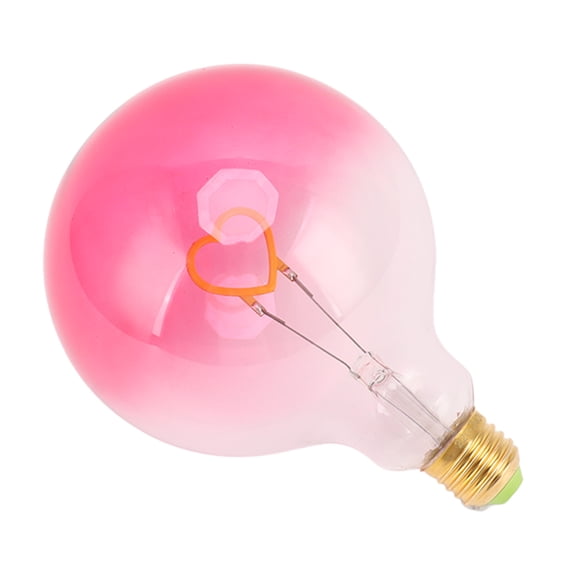 LAZIOEGR Vintage G125 LED Decorative Light Bulb, E27 Screw Base Soft Warm Ambient Night Light Bulbs, Dimmable Gradient Pink Filament Lamp for Home Bedroom Living Room Party Decoration (4.92x6.89 in)