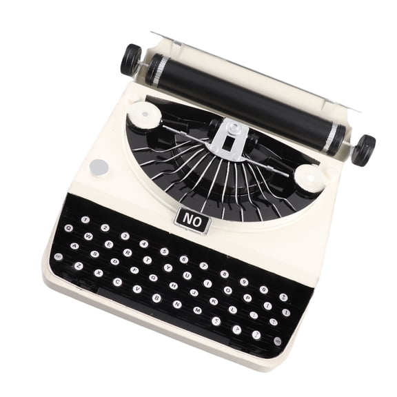 LAZIOEGR Vintage Typewriter Model Handmade Retro Props Stress Relief Ornament Desktop Decor for Studios Offices