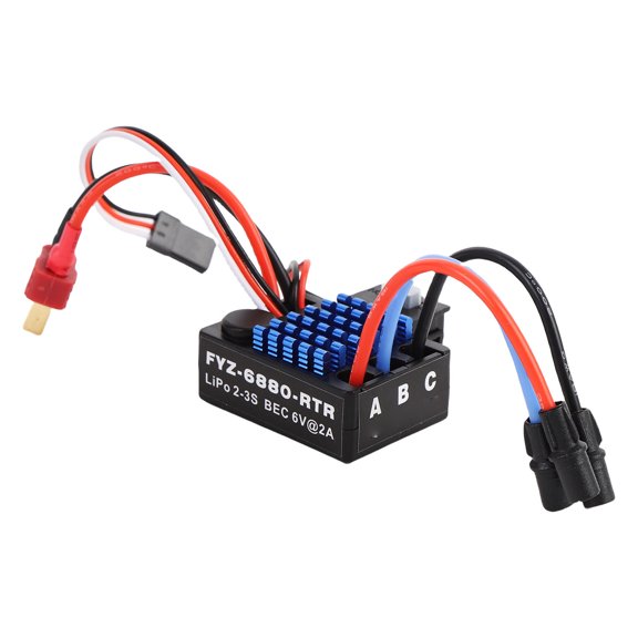 LAZIOEGR Water Proof 35A RC Integrated Brushless ESC Brushless Speed Controller for 1/18 1/16 1/14 Scale RC Cars (5.9 inches / 15 cm)