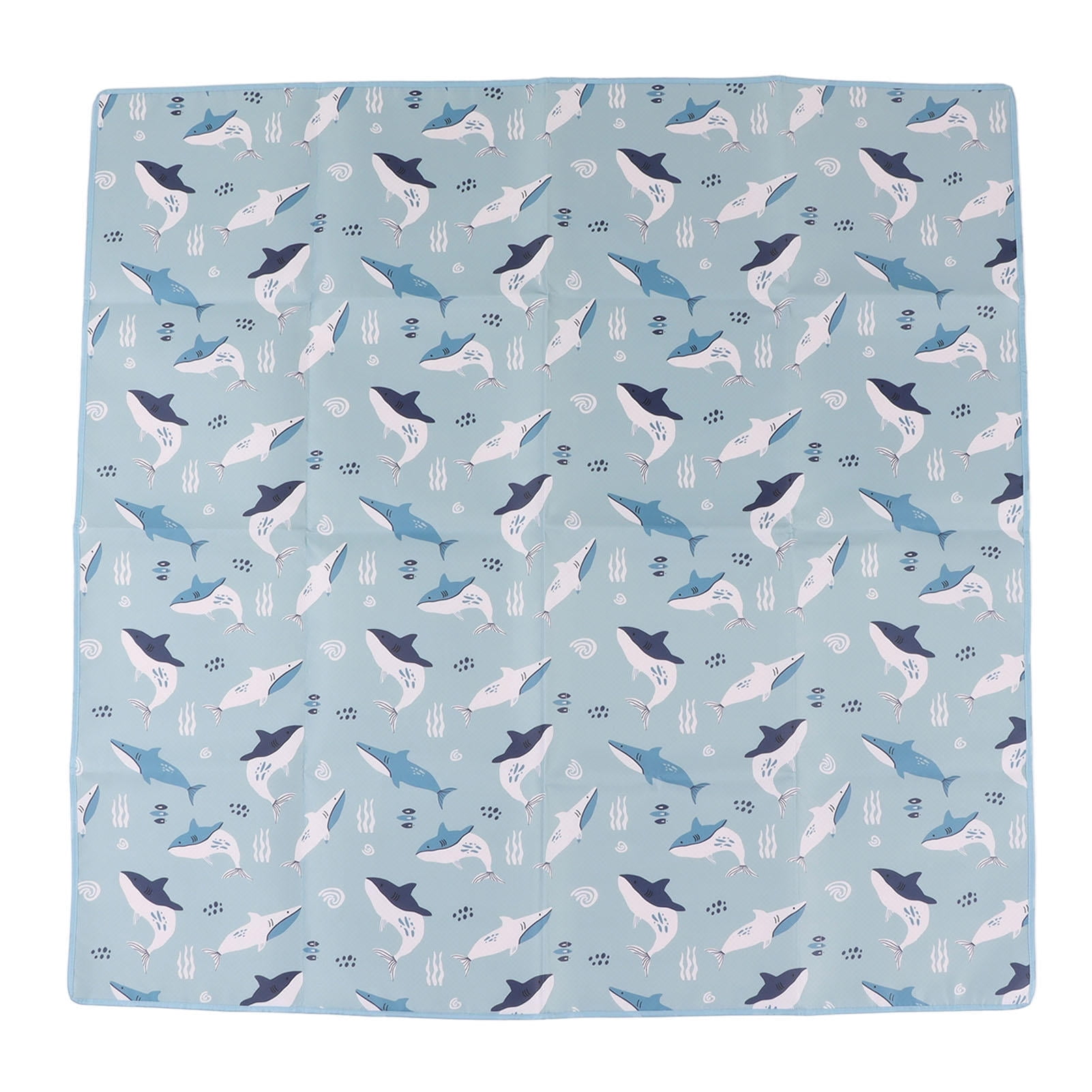 LAZIOEGR 110x110cm Waterproof Non-Slip Polyester High Chair Mat – Foldable Multifunctional Baby Play Mat for Indoor Outdoor Use