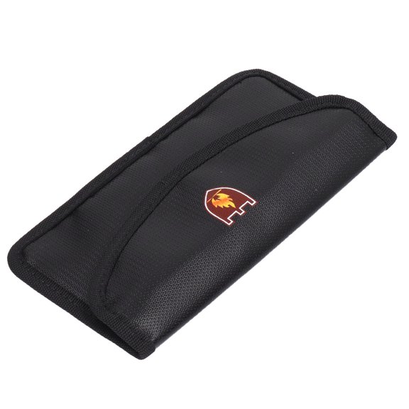 LAZIOEGR Waterproof Fireproof Document File Bag Safety Protection Mobile Phone Shielding Isolation Organizer Black