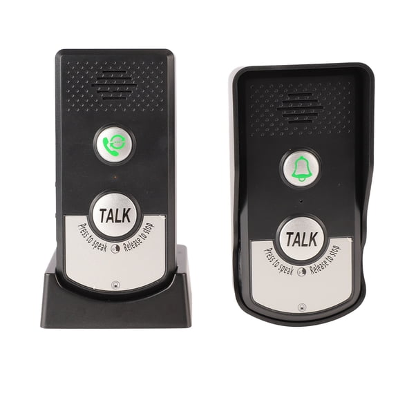 LAZIOEGR Wireless Voice Intercom Doorbell Two-Way Audio Long Range 3280 ft Smart Home Security Intercomunicador System with 38 Ringtones Rechargeable Battery