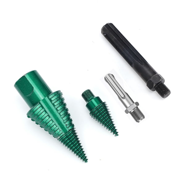 LAZIOEGR Wood Log Splitter Drill Bit Attachment Fire Wood Cutter 7.87 inches / 20 cm Heavy Duty Steel Efficient Chopping for Electric Drill Camping Home