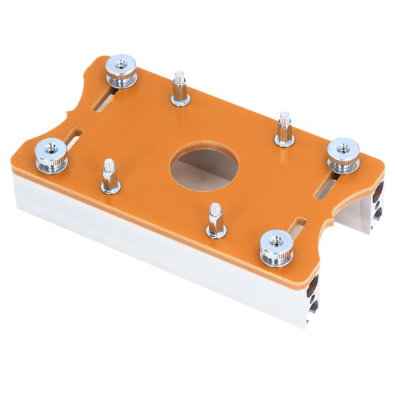 LAZIOEGR Wood Router Table Insert Plate, Premium Aluminum Alloy Slotting Positioning Plate for 65mm Routers, High Precision Woodworking Tool Base Plate (18 x 11 Inches / 45.7 x 27.9 cm)