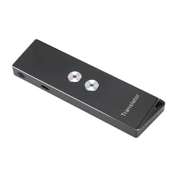 LAZIOEGR X9 Smart Voice Translator Device Bluetooth 5.0 Two Way Real Time Translation 74 Languages 70 Accents High Accuracy Portable Black 7.08 inches / 18 cm