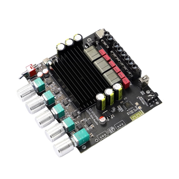 LAZIOEGR XY-ST21PRO Compact 2.1 Channel BT 5.2 Audio Power Amplifier Board 100W*2+200W Subwoofer Module (Without Case)