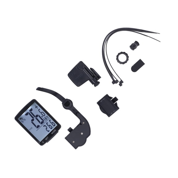 LAZIOEGR YA100-A Bicycle Speedometer Wireless Cycle Computer Waterproof Cycling Odometer 2.8in Screen LED Backlit Black with White Light