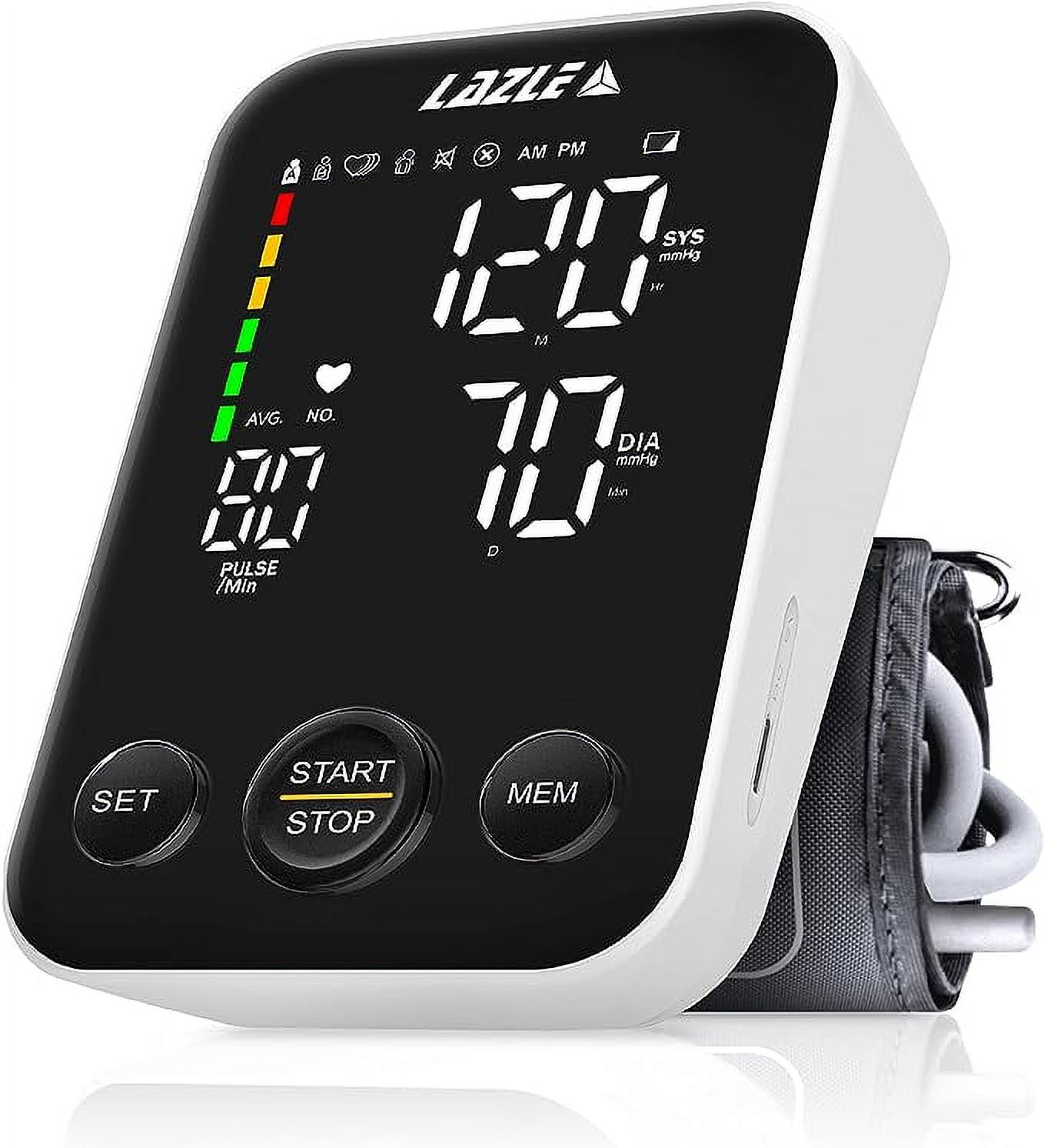 LAZLE Blood Pressure Monitor Automatic Upper Arm Machine with 240
