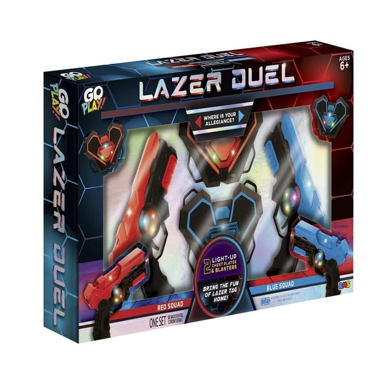 RMS International LAZUR DUEL Laser Tag Game Set, 2 Blasters and