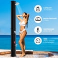 thumbnail image 1 of LAZY BUDDY 16 Gallon Outdoor Solar Heated Shower with Shower Head, Foot Shower Faucet & Protective Cover, Temperature and Pressure, 7.5FT, 1 of 8