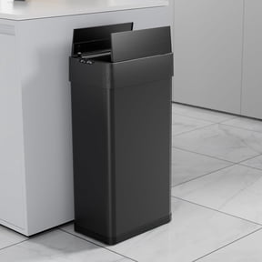 LAZY BUDDY 18.5 Gallon Motion Sensor Trash Can, Automatic Kitchen Garbage Can Touchless with Stay-Open Lid, Soft Close, Stainless Steel, for Kitchen, Bathroom, Living Room