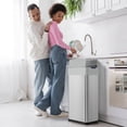 thumbnail image 1 of LAZY BUDDY 21 Gal Motion Sensor Trash Can Motion Sensor Garbage Bin, Touchless Brushed Wastebasket, 80L Stainless Steel Kitchen Bin W/Butterfly, 1 of 7