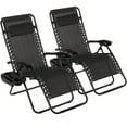 thumbnail image 1 of LAZY BUDDY Set of 2 Zero Gravity Chairs Set, Outdoor Folding Recliner Adjustable Reclining Lounge Chair for Patio Yard Pool Lawn Balcony, 1 of 8