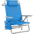 thumbnail image 1 of LAZY BUDDY Backpack Beach Chair, 5-Position Protable Beach Chair, Foldable Camping Chair for Outdoor, 350lbs, 1 of 7