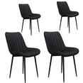 thumbnail image 1 of LAZY BUDDY Dining Chairs Set of 4, Armless Side Chairs Set for Kitchen, Living Room, Dining Room, 1 of 12