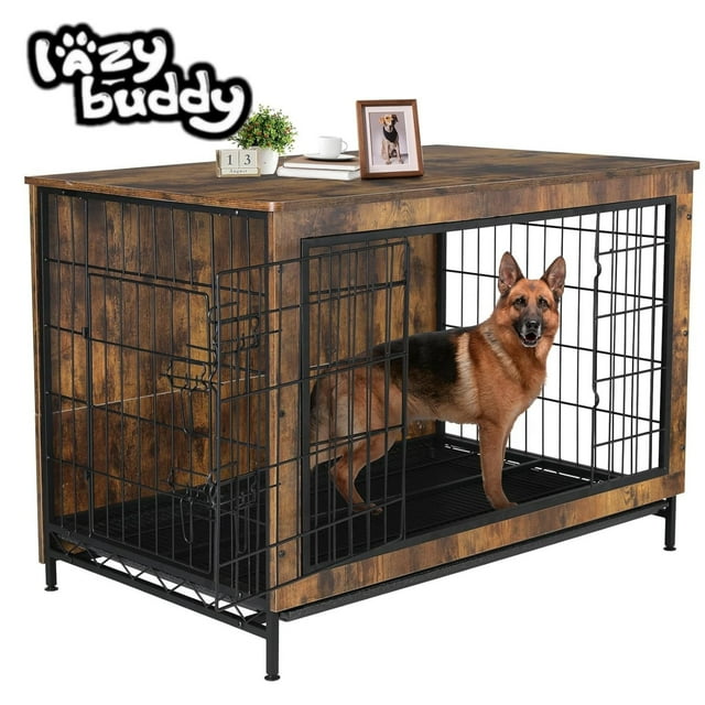 Wooden crate table stand for small christmas tree