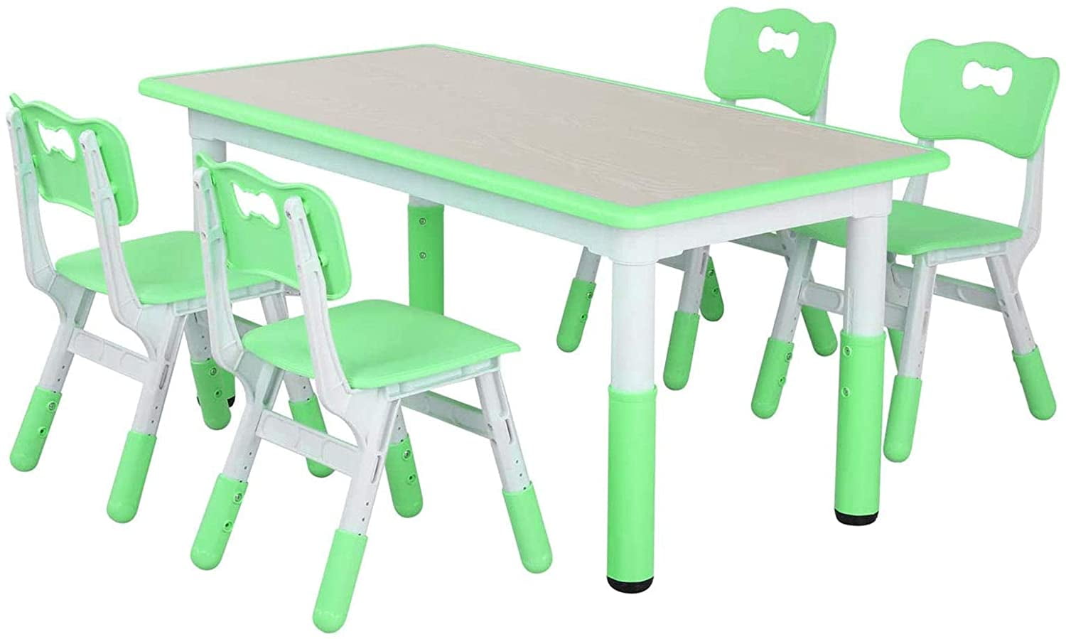 GDLF Kids Art Table and 2 Chairs, Wooden Drawing Desk, Activity & Crafts,  Children's Furniture, 42x23