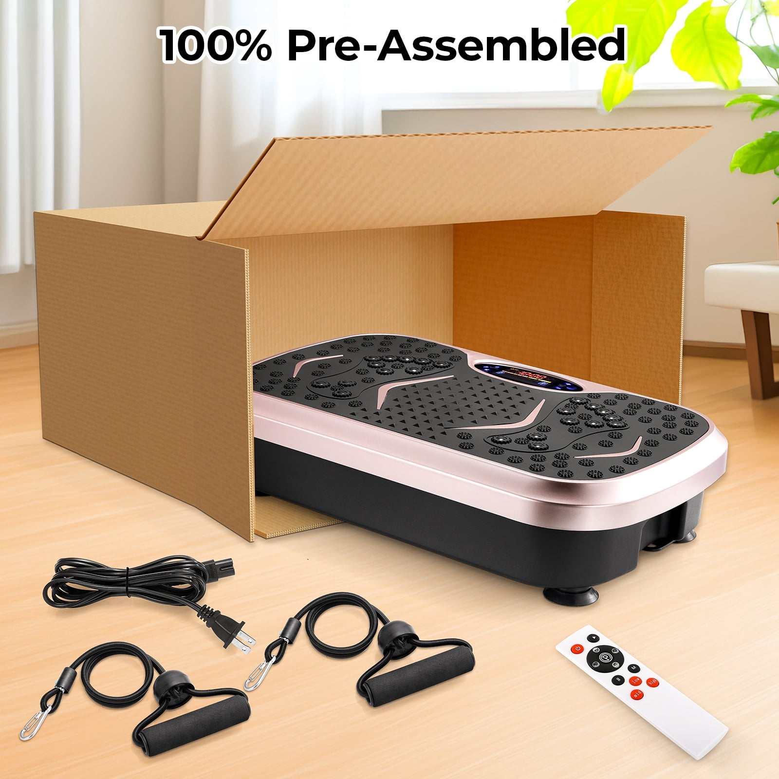 LAZY BUDDY Vibration Plate Exercise Machine Lymphatic Drainage Platform