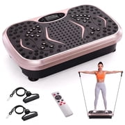 LAZY BUDDY Vibration Plate Exercise Machine, Whole Body Vibration Platform with 99 Speeds, Remote Control, Resistance Bands, 265 lbs