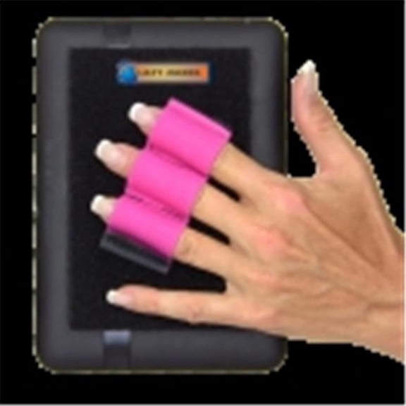 LAZY-HANDS 201484 Heavy-Duty 3-Loop Grip 1 Grip For Readers & Mini Tablets - Fits Most Pink