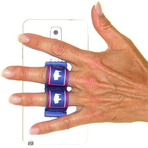 LAZY-HANDS 201573 2-Loop Phone Grip - Extra Large, Wyoming Flag Buffalo
