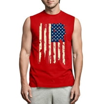 FEDPOP Mens American Flag Tank Tops 4th of July Shirts Casual ...