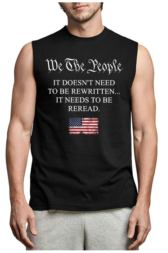 American Flag Tank Tops Mens 4th of July Shirts Patriotic Sleeveless Tee