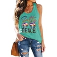 thumbnail image 1 of LAZYCHILD Womens Beach Tank Top Summer Vacation Shirt Funny Glasses Vest Salty Beach Sleeveless, 1 of 7