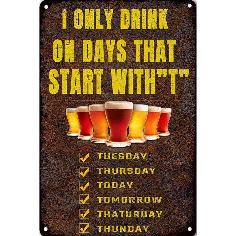 Funny Why Men Drink Metal Wall Sign Funny Why Men Drink Metal Wall Sign