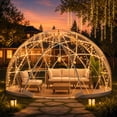 thumbnail image 1 of LAZZO 12x7 Ft Bubble Tent with Light, Outdoor 360°View Garden Dome Tent with Ventilation Windows for Backyard, Patio and Greenhouse Use, 1 of 8