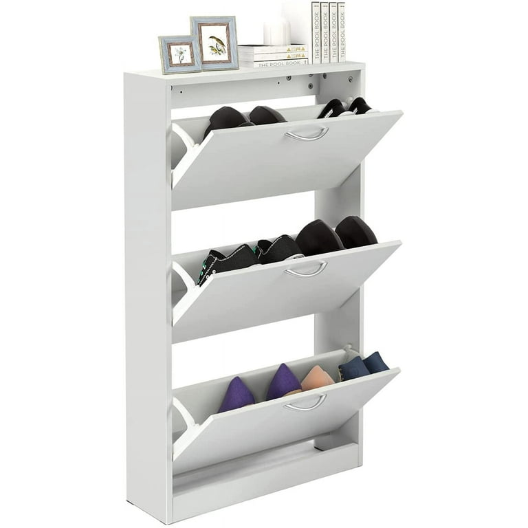 3-Tier Stainless Steel Shoe Rack Organizer for home storage