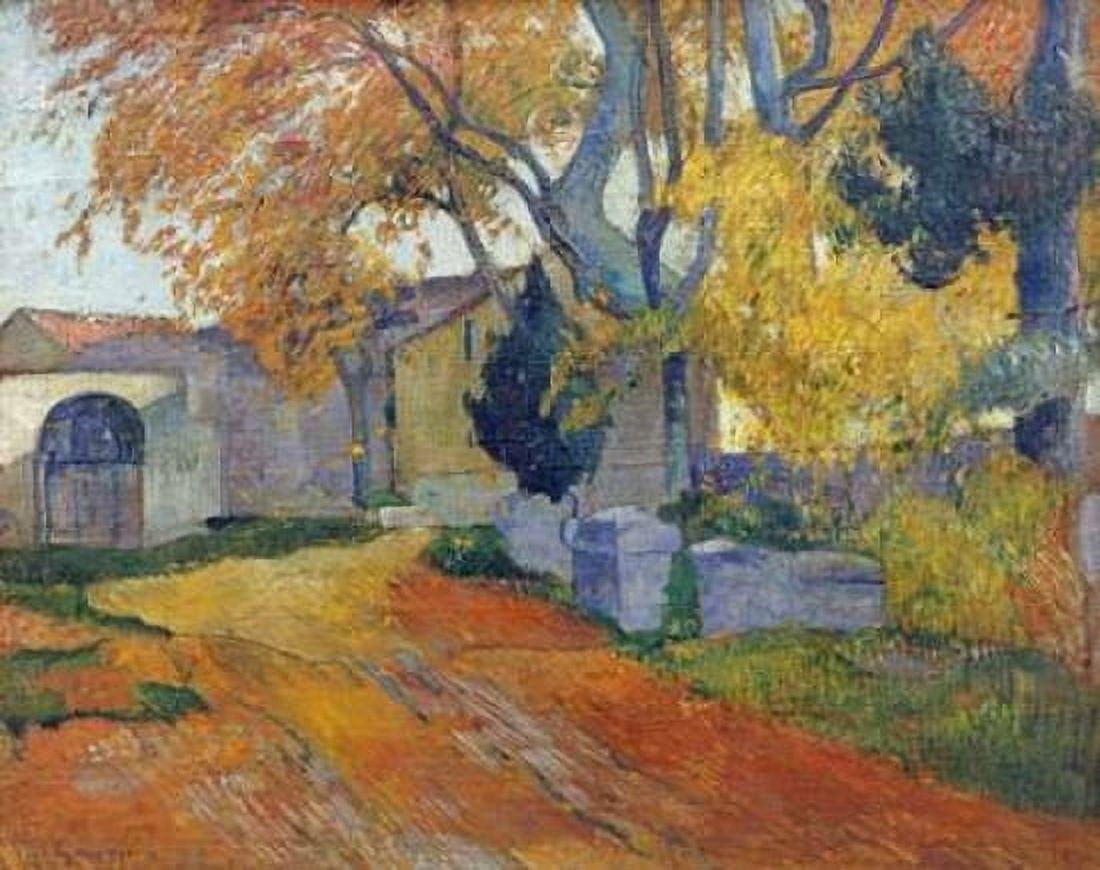 LAllee Des Alyscamps Canvas Art - Paul Gauguin (24 x 30)