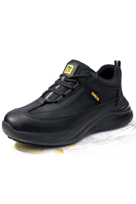 Non Slip Work Shoes for Men Lightweight Chef Shoe Waterproof Slip Resistant Kitchen Shoes