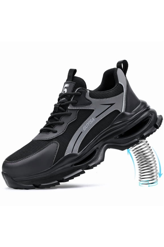 Steel Toe Shoes for Men Comfortable Work Shoes Lightweight Steel Toe Sneakers Indestructible