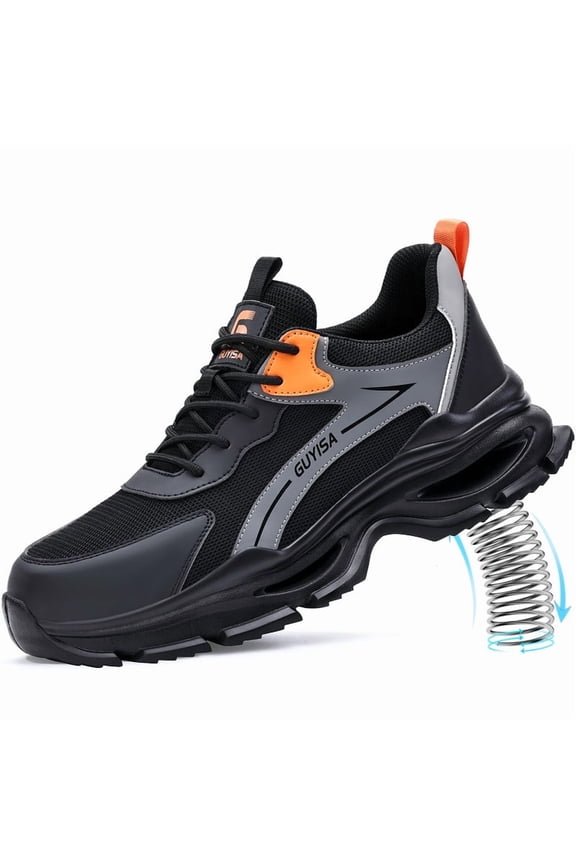 Steel Toe Shoes for Men Comfortable Work Shoes Lightweight Steel Toe Sneakers Indestructible
