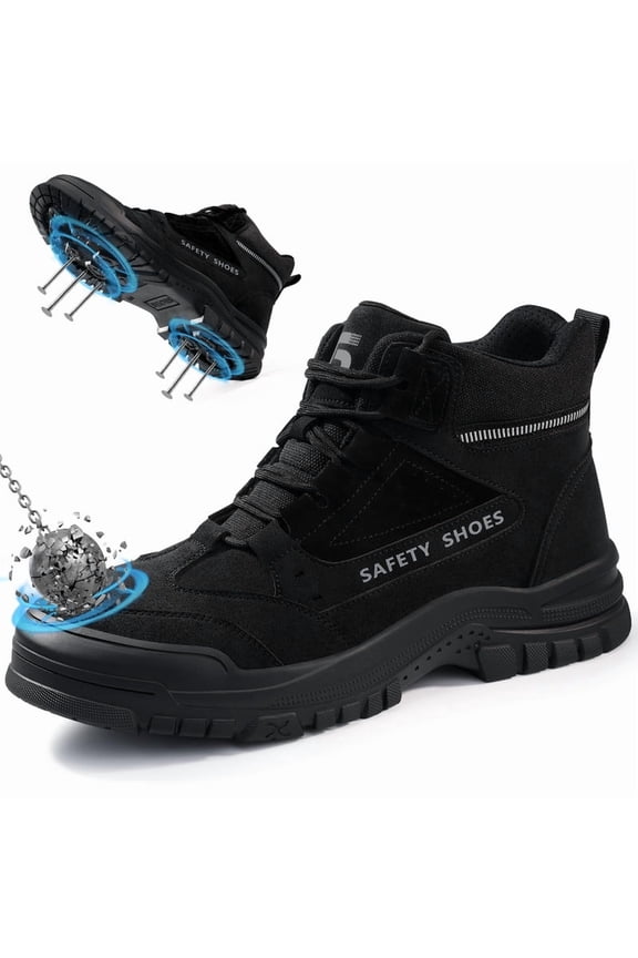 Steel Toe Shoes for Men Lightweight Work Boots Comfortable Safety Boots Industrial Shoe