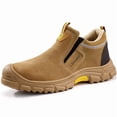 thumbnail image 1 of LAoutun Steel Toe Shoes for Men Slip on Welding Boots Mid-Cut Work Boots Safety Toe Footwear, 1 of 6