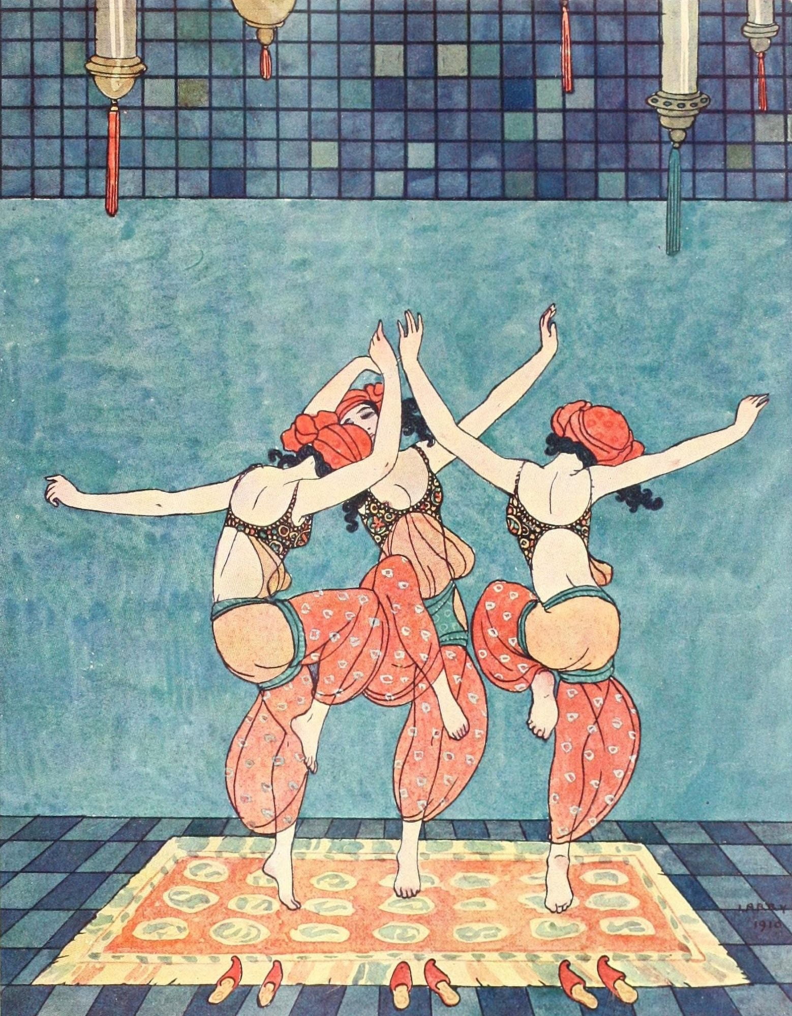 LArt et les Artistes 13 1911 Scheherazade Canvas Art - George Barbier (18 x 24)