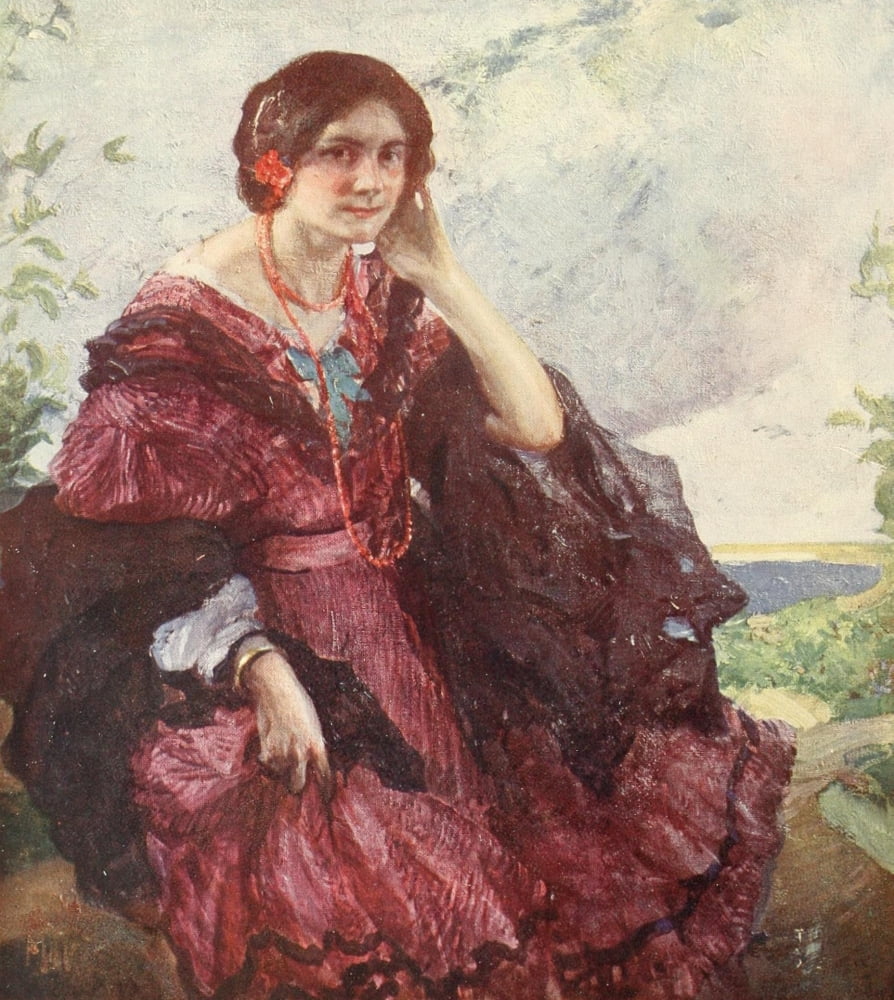 LArt et les Artistes 18 1914 Portrait Canvas Art - Richard E Miller (24 x 36)