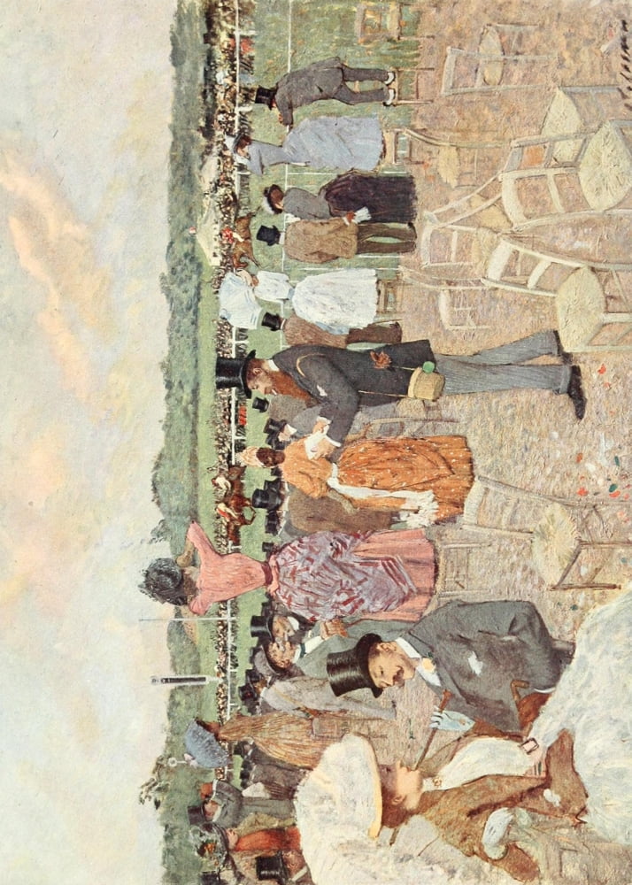 LArt et les Artistes 1911 Les Courses Canvas Art - Jean-Louis Forain (24 x 36)