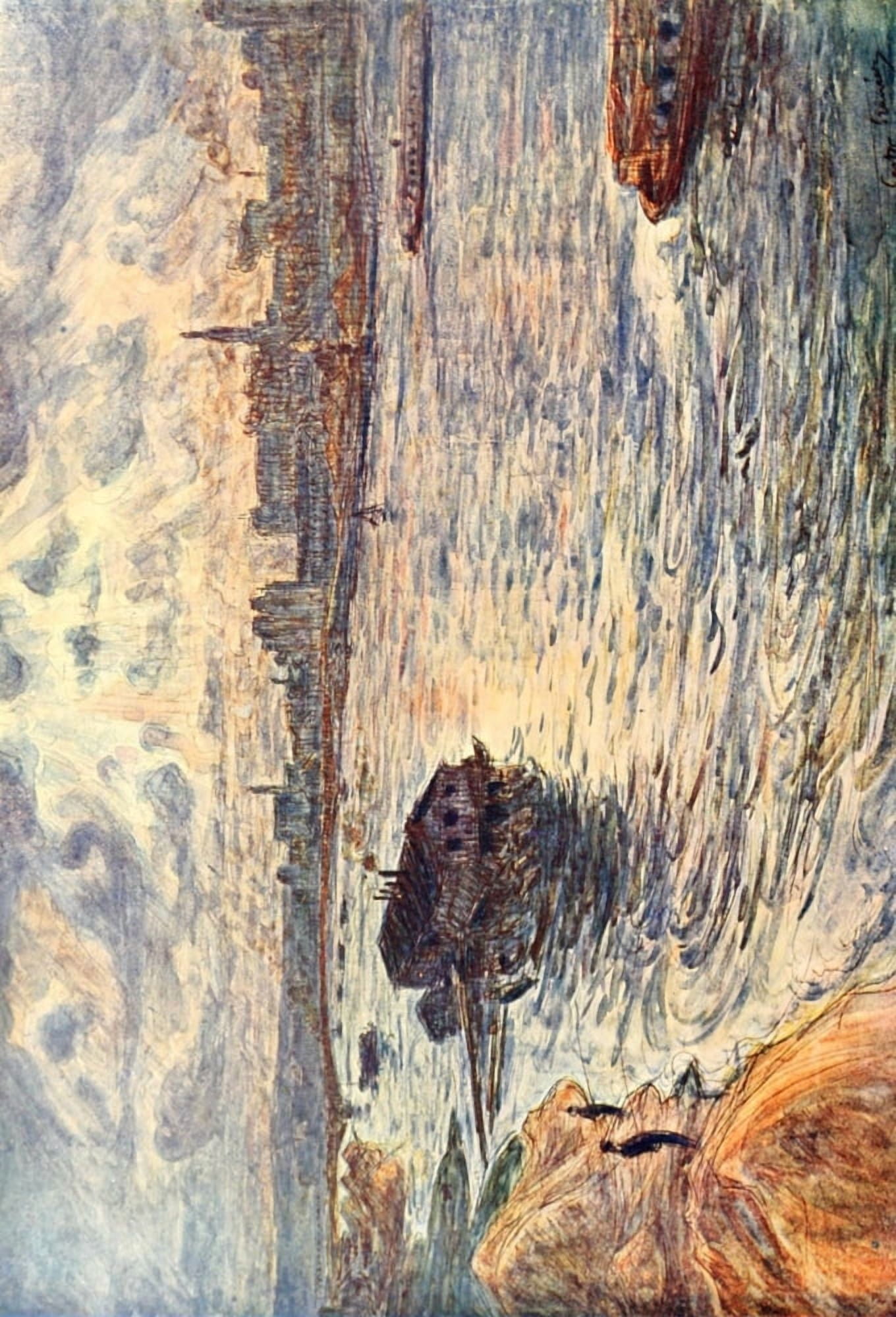 LArt et les Artistes 8 1909 La Seine au Pont de Grenelle Canvas Art - Gaston Prunier (18 x 24)